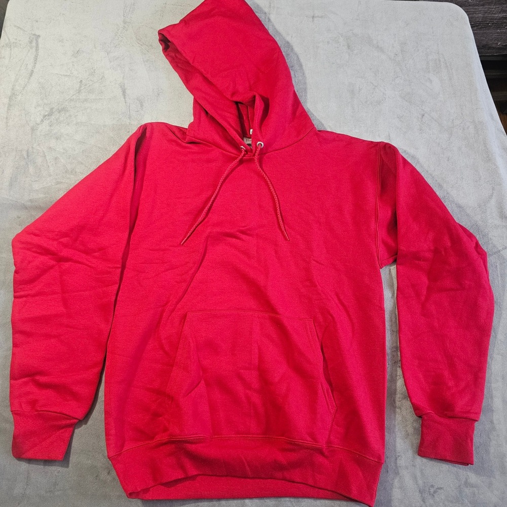 Hanes Ultimate Cotton Hoodie Mens Size Small Red New without tags